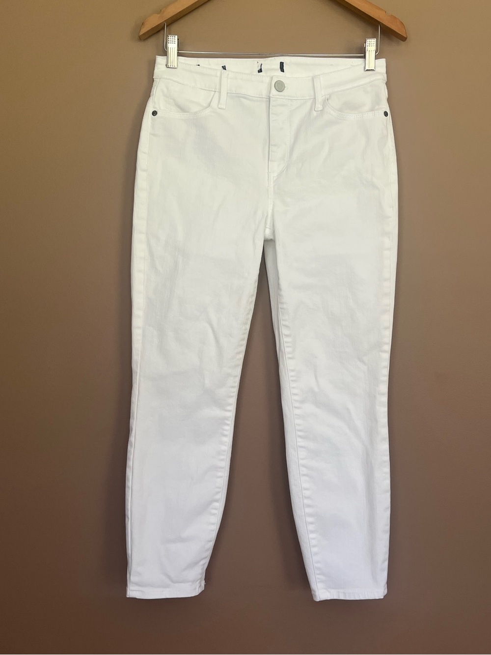 {Talbots} Skinny Denim Ankle Jeans in White - Womens 4